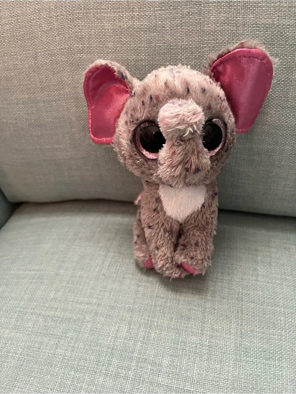 Ty Beanie Boos Specks the Elephant Glitter Eyes Stuffed Animal NWOT